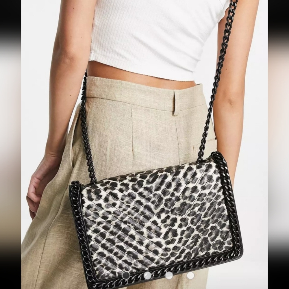 Fashion Leopard Animal Print Purse Bag Travel  Trendy Punk Rock Goth Academia - Picture 2 of 12